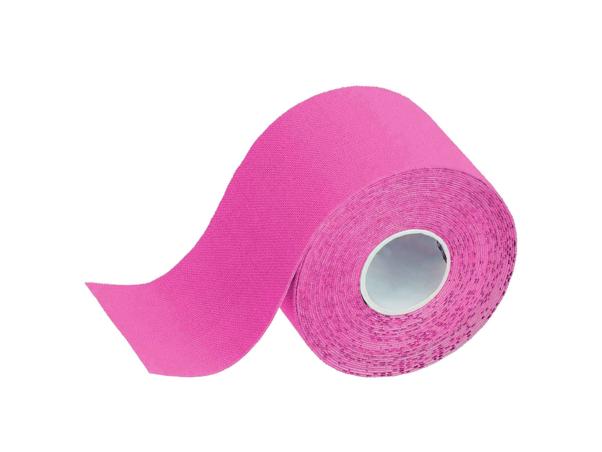 Taśma kinezjologiczna tejpy plastry tape kinesiotaping 5m tejp tapingu różowa