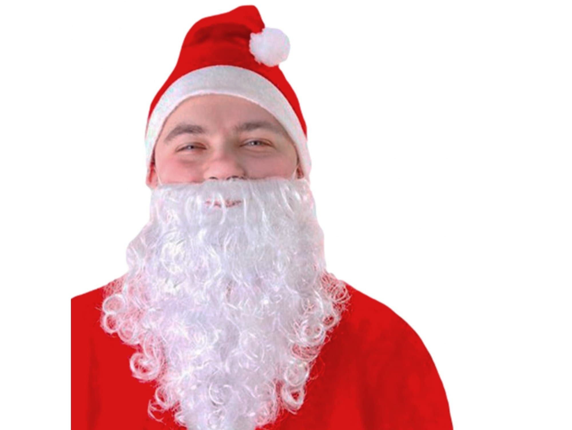 Zestaw Świętego Mikołaja – Czapka + Broda