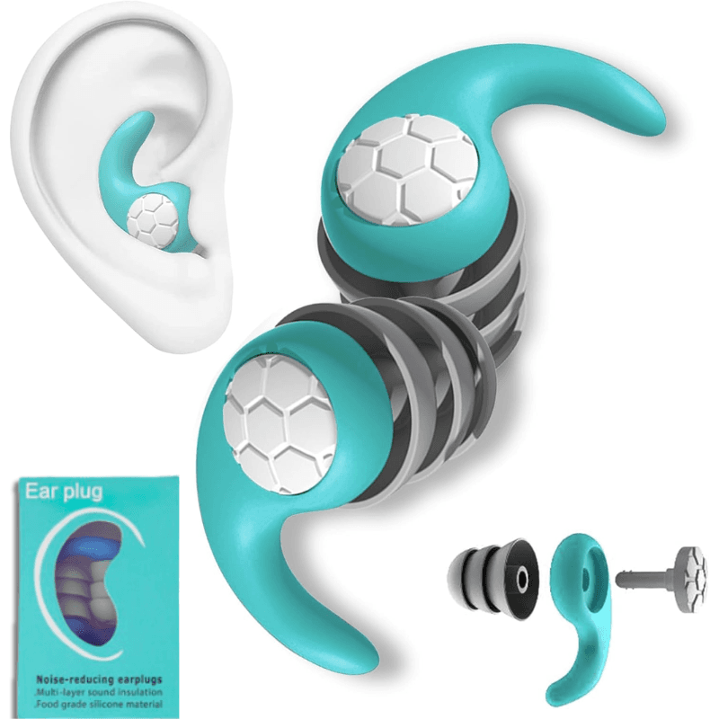 Silikonowe Zatyczki do Uszu PRO – Stopery do Spania, Pracy, Basenu | Tłumienie do 40 dB + Etui