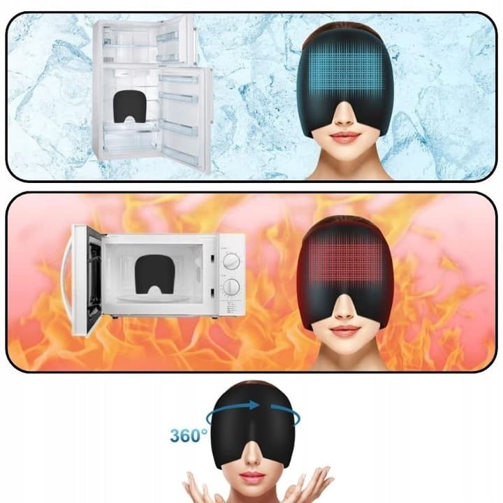 Czapka na Migrenę Ból głowy Gorączkę