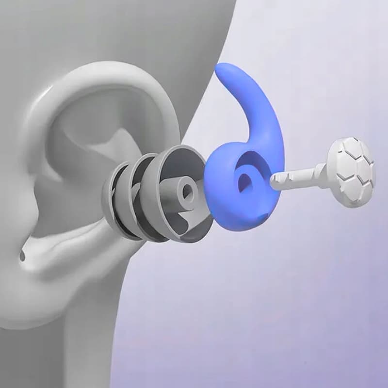 Silikonowe Zatyczki do Uszu PRO – Stopery do Spania, Pracy, Basenu | Tłumienie do 40 dB + Etui