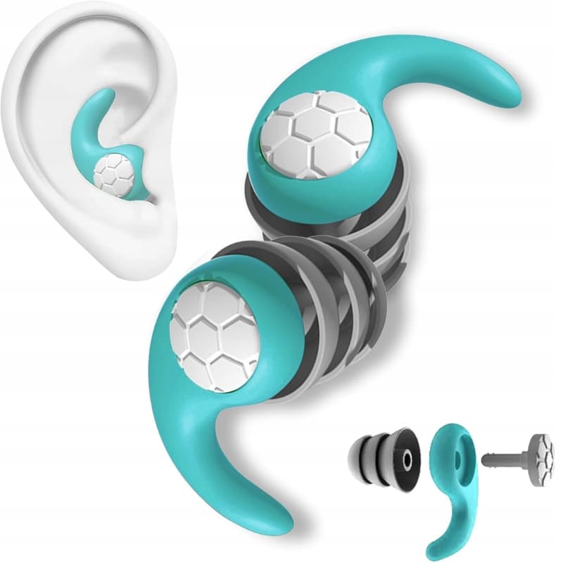 Silikonowe Zatyczki do Uszu PRO – Stopery do Spania, Pracy, Basenu | Tłumienie do 40 dB + Etui