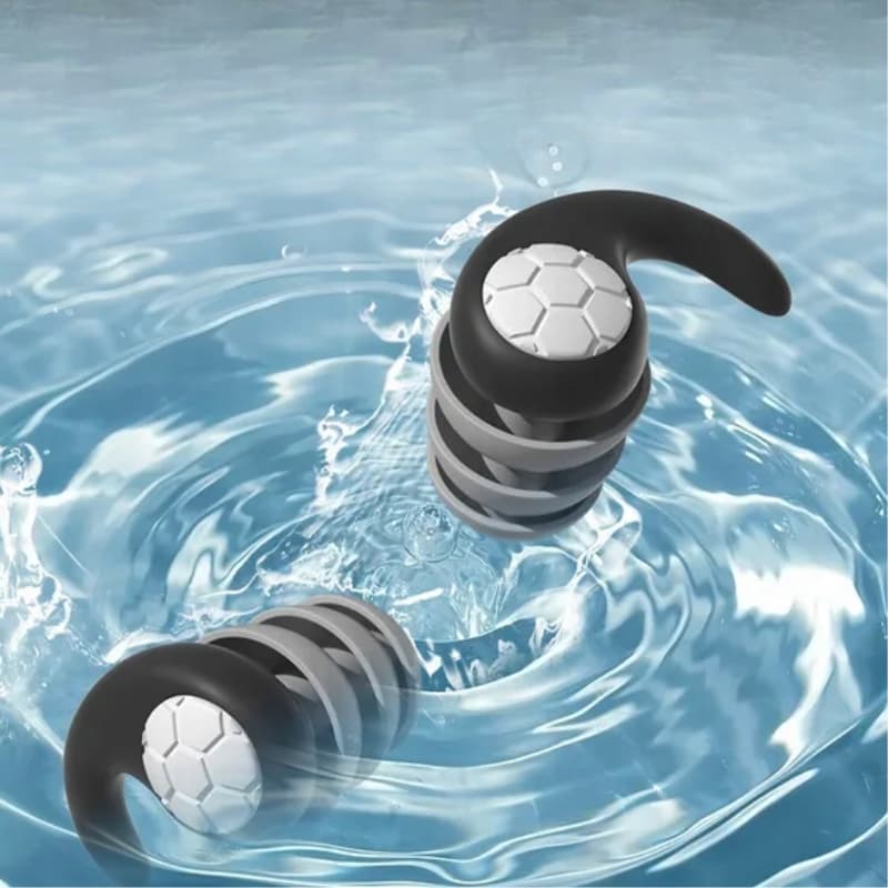 Silikonowe Zatyczki do Uszu PRO – Stopery do Spania, Pracy, Basenu | Tłumienie do 40 dB + Etui