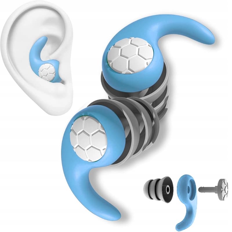 Silikonowe Zatyczki do Uszu PRO – Stopery do Spania, Pracy, Basenu | Tłumienie do 40 dB + Etui