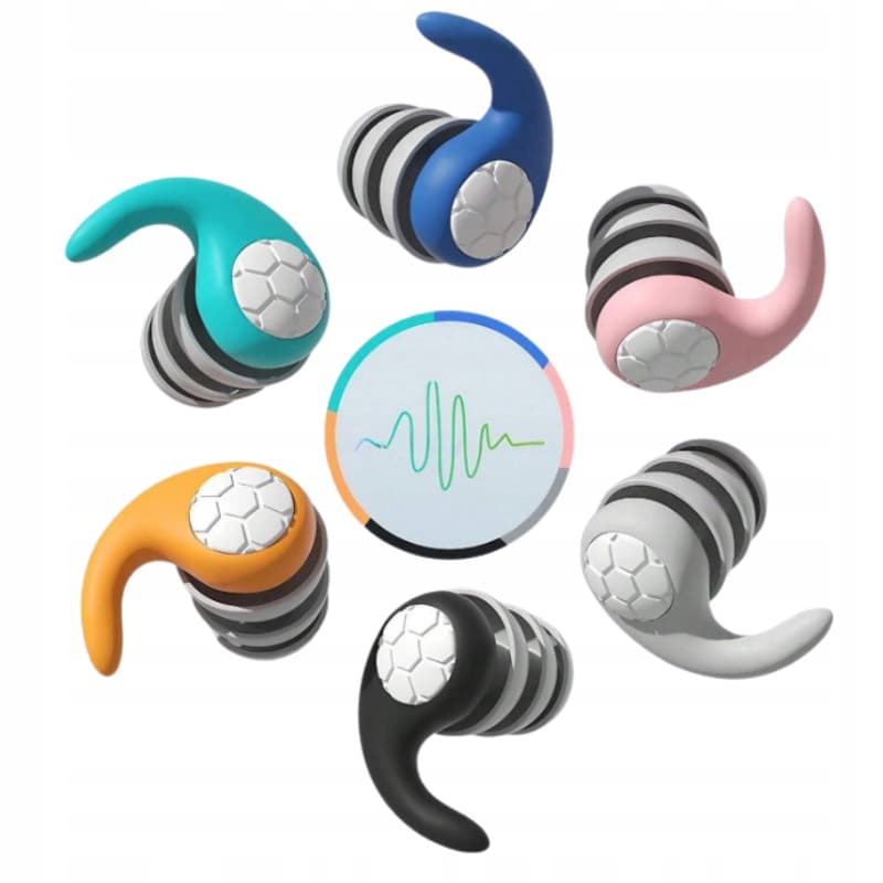 Silikonowe Zatyczki do Uszu PRO – Stopery do Spania, Pracy, Basenu | Tłumienie do 40 dB + Etui