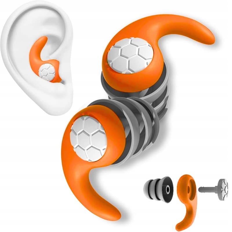 Silikonowe Zatyczki do Uszu PRO – Stopery do Spania, Pracy, Basenu | Tłumienie do 40 dB + Etui