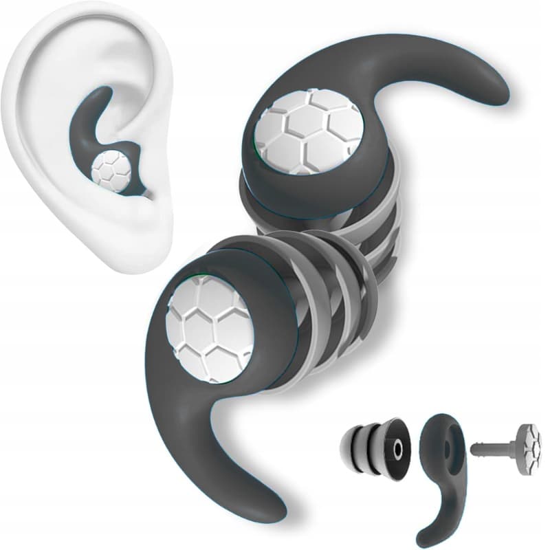 Silikonowe Zatyczki do Uszu PRO – Stopery do Spania, Pracy, Basenu | Tłumienie do 40 dB + Etui